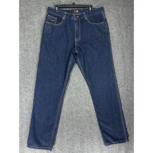 Kimes Ranch CAL Jeans Mens 38x32 Blue Straight Fit Denim Western Made in USA